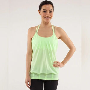 Women's Lime Green Strappy Top